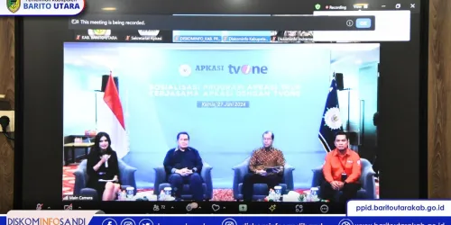 spbe barito utara | Pemkab Barut Ikuti Zoom Meting Sosialisasi Program APKASI Kerjasama Dengan TV One
